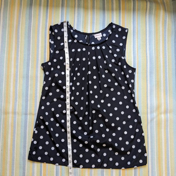🛍️ BUNDLE ONLY • Merona black & white polka dot blouse Small - Picture 8 of 14